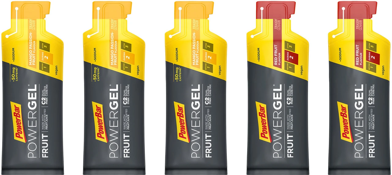 Powerbar PowerGel Fruit - 5 Stück 5 Powerbar PowerGel Fruit - 5 Stück - Image 3