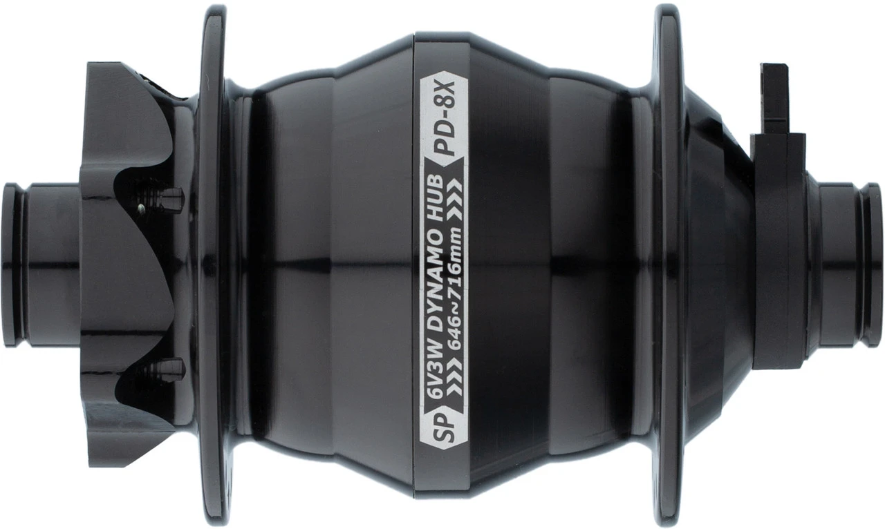 Nabendynamo PD-8X-110 QR15 Disc 6-Loch 3 Nabendynamo PD-8X-110 QR15 Disc 6-Loch