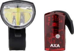AXA Greenline 15 LED Frontlicht + LED Rücklicht Set Mit StVZO -Bike Verkauf 401347