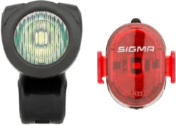 SIGMA Aura 35 Frontlicht + Nugget II Rücklicht LED Beleuchtungsset M. StVZO -Bike Verkauf 405298